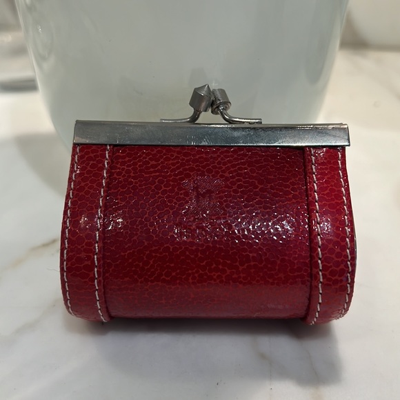 Vintage Handbags - Mini vintage red patent leather coin purse